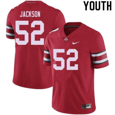 NCAA Ohio State Buckeyes Youth #52 Antwuan Jackson Red Nike Football College Jersey FFF4545EY